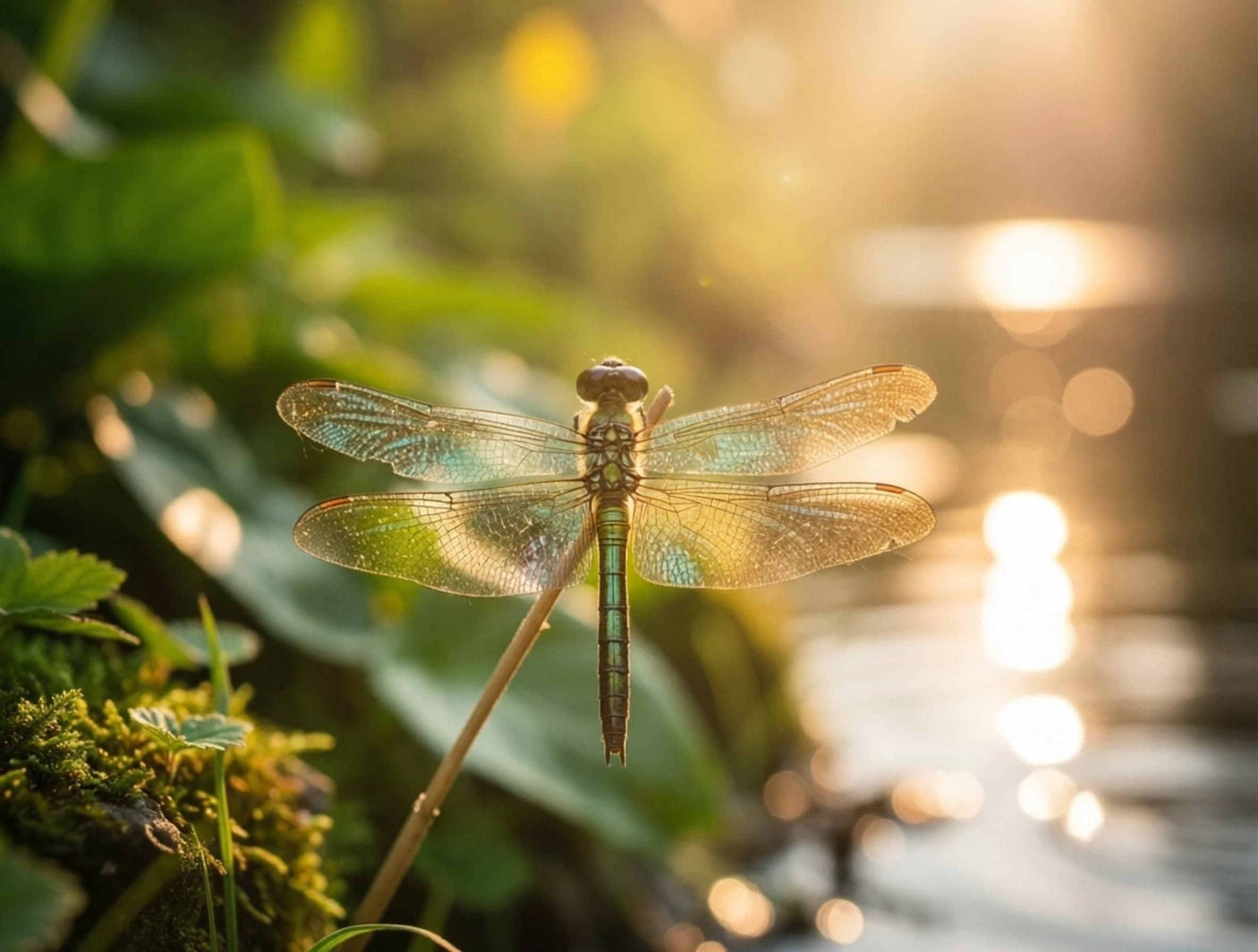 Dragonfly in nature