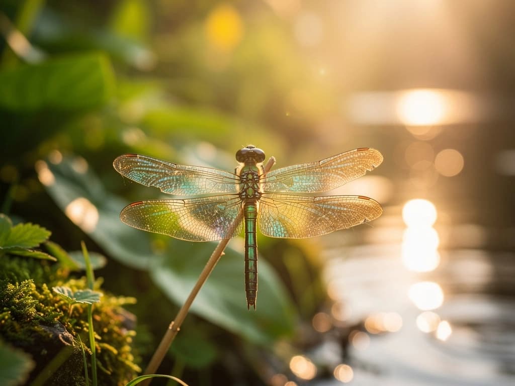 Dragonfly in nature