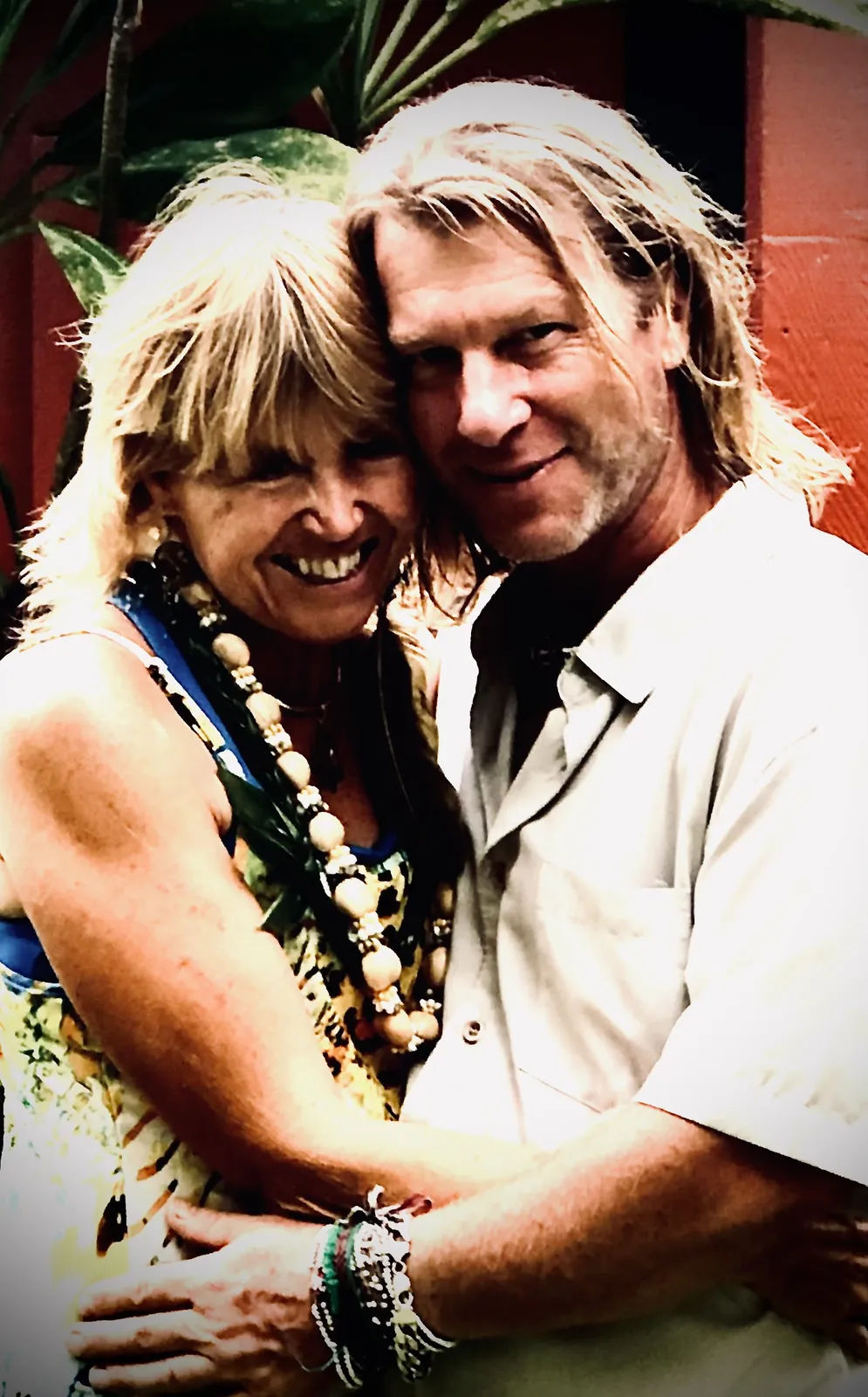 Gray and Victoria embracing