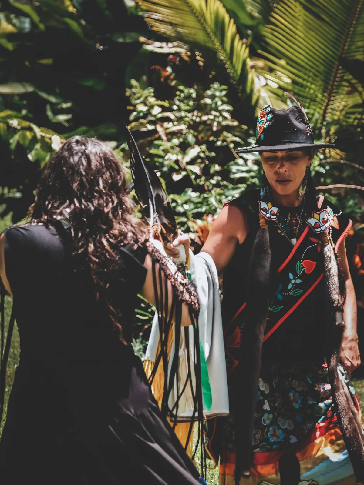 Gray in ceremony in Peru